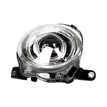 Headlight Assembly Composite Right Type 1 w/o Black Trim for Fiat 500 2012-2018