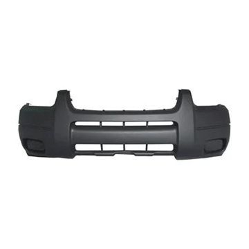 Bumper Cover Front w/o Fog Lamps w/o Lip Molding Holes Dark Gray for Ford Escape XLS 2001-2004
