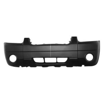 Bumper Cover Front w/o Appearance Package w/o Skid Plate Primed CAPA for Ford Escape XLT XLT Sport XLT No Boundaries 2005-2007