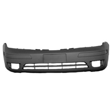Bumper Cover Front w/o Appearance Pkg w/o Fog Lamp Holes Cut Out Primed CAPA for Ford Focus 2005-2007