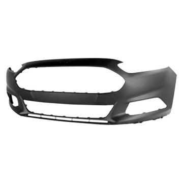 Bumper Cover Front w/o Towing Hook w/o Active Park Assist Primed for Ford Fusion SE Hybrid Energi SE Energi Titanium Titanium Hybrid S SE Titanium S Hybrid SE Luxury 2013-2016