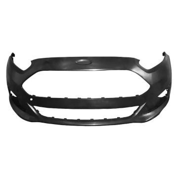 Bumper Cover Front w/Chrome Accents Primed for Ford Fiesta S Titanium SE 2014-2019