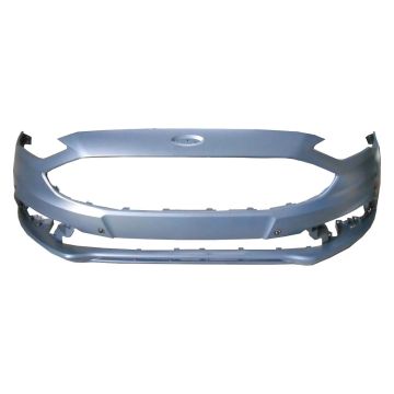 Bumper Cover Front w/o Tow Hook w/Active Park Assist Primed for Ford Fusion S Titanium SE Titanium Hybrid 2017-2018