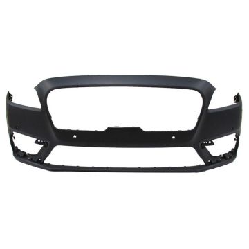 Bumper Cover Front w/o Tow Hook w/o Active Park Assist Primed for Lincoln Continental 2017-2020