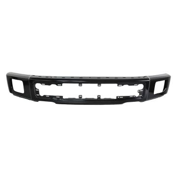 Bumper Face Bar Front w/o End Caps w/Fog Lamps Primed for Ford F-150 2015-2017