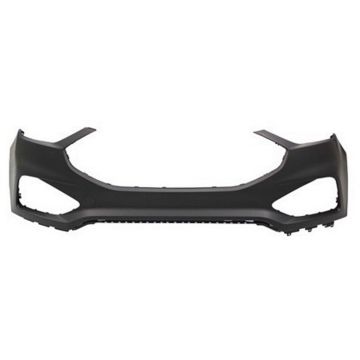 Bumper Cover Front Upper w/o Park w/o Active Park Assist w/Tow Hook Primed for Ford Edge Titanium SE SEL ST ST-Line 2019-2024