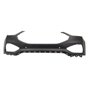 Bumper Cover Front Upper w/Tow Hook w/Parking Aid w/Active Park Assist Primed for Ford Edge Titanium ST ST-Line 2019-2024