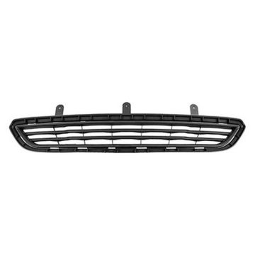 Bumper Cover Grille Front Dark Gray Textured for Ford Fiesta S SE 2014-2019