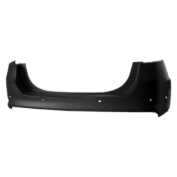 Bumper Cover Rear w/Rear Object Sensors w/Active Park Assist Primed for Ford Fusion SE Hybrid Energi SE Energi Titanium Titanium Hybrid S SE Titanium S Hybrid SE Luxury Platinum Hybrid Energi Platinum SE LUX Hybrid Sport Platinum Advance 2013-2018