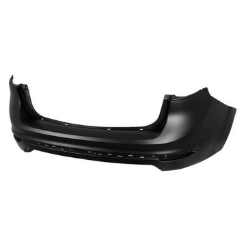 Bumper Cover Rear w/o Parking Aid Sensors Primed for Ford Fiesta Sedan 2014-2019