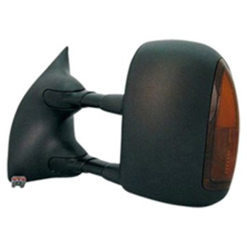 Door Mirror Assembly Left Telescoping Towing Mirror w/Signal w/Heater Includes Cover for Ford F-250 Super Duty F-350 Super Duty