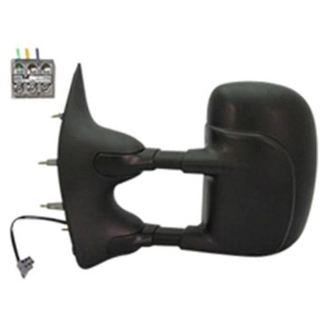 Door Mirror Assembly Left Power Telescoping Type for Ford E-150 E-250 E-350 Super Duty E-450 Super Duty