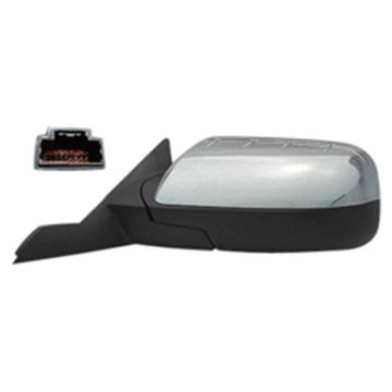 Door Mirror Assembly Left Power Heated w/Puddle Lamp w/Memory w/Chrome Cover for Ford Taurus Mercury Sable
