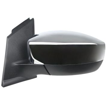 Door Mirror Assembly Left Power Non-Heated w/o BLIS w/o Signal Lamp w/Cover Chrome for Ford Escape 2013-2016