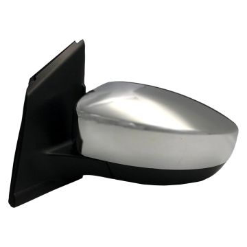 Door Mirror Assembly Left Power Heated w/o BLIS w/o Signal Lamp w/Cover Chrome for Ford Escape 2013-2016