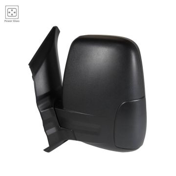 Door Mirror Assembly Left Power Non-Heated Short Arm Low Roof w/Cover Textured for Ford Transit-150 Transit-250 Transit-350 Transit-350 HD