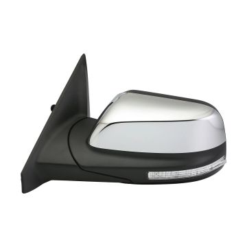 Door Mirror Assembly Left Satin Chrome From 10-16-15 w/o Auto Dimming for Ford Explorer 2016-2019