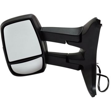 Door Mirror Assembly Left Power Long Arm Low Roof Non-Heated Textured for Ford Transit-150 Transit-250 Transit-350 Transit-350 HD