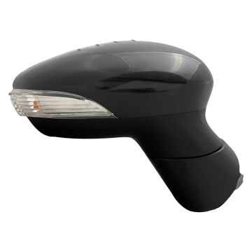 Door Mirror Assembly Right Non-Heated w/Signal Lamp w/Blind Spot Detection for Ford Fiesta 2014-2019