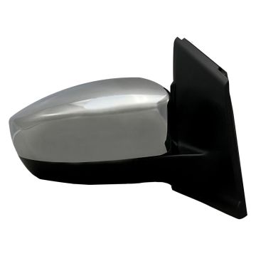 Door Mirror Assembly Right Power Non-Heated w/o BLIS w/o Signal Lamp w/Cover Chrome for Ford Escape 2013-2016