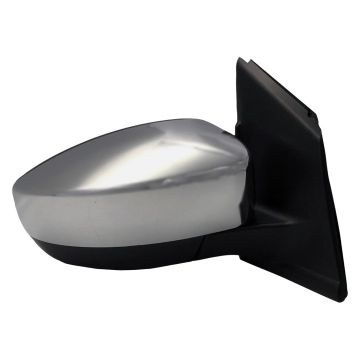 Door Mirror Assembly Right Power Heated w/o BLIS w/o Signal Lamp w/Cover Chrome for Ford Escape 2013-2016