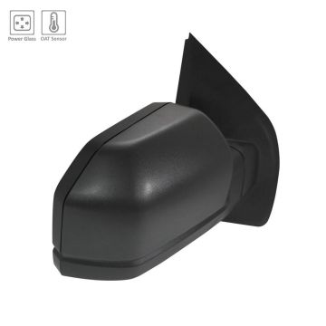 Door Mirror Right Standard Type Power Non-Heated Manual-Fold Black w/o Side View Camera w/o Signal Lamp From 2-26-18 for Ford F-150 Raptor 2017-2020
