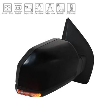 Door Mirror Assembly Right Standard w/Spot Lamp w/o BLIS for Ford F-150 2018