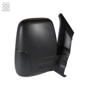 Door Mirror Assembly Right Power Non-Heated Short Arm Low Roof w/Cover Textured for Ford Transit-150 Transit-250 Transit-350 Transit-350 HD