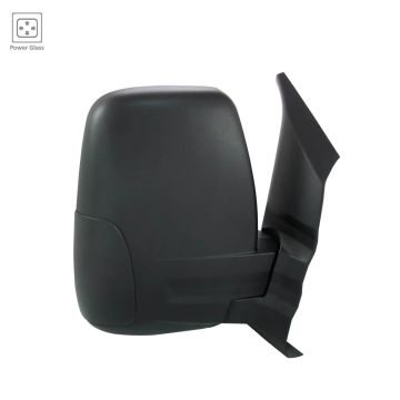 Door Mirror Assembly Right Power Non-Heated Short Arm Medium/High Roof w/Cover Textured for Ford Transit-150 Transit-250 Transit-350 Transit-350 HD