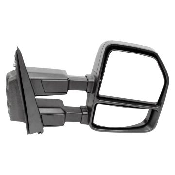 Door Mirror Right Towing Type Manual Telescoping w/Cap Textured for Ford F-150 F-250 Super Duty F-350 Super Duty F-450 Super Duty F-550 Super Duty