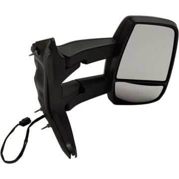 Door Mirror Assembly Right Power Long Arm Low Roof Non-Heated Textured for Ford Transit-150 Transit-250 Transit-350 Transit-350 HD