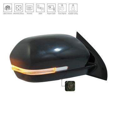 Door Mirror Assembly Right w/Signal Lamps w/Side View Camera w/Cover for Ford Expedition 2019-2021