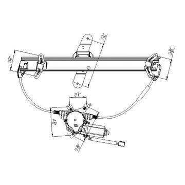 Window Regulator Front Left for Lincoln Town Car 1998-2011