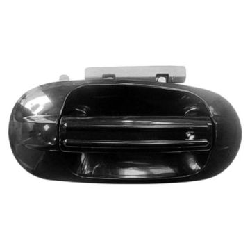 Exterior Door Handle Rear Right Smooth Finish Black for Ford Expedition 2003-2006