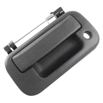 Tailgate Handle Rear w/o Rear View Camera Flat Black Textured for Ford Explorer Sport Trac F-150 F-250 Super Duty F-350 Super Duty