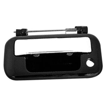 Tailgate Handle Rear Black/Chrome w/o Platinum Edition for Ford F-150 2006-2014