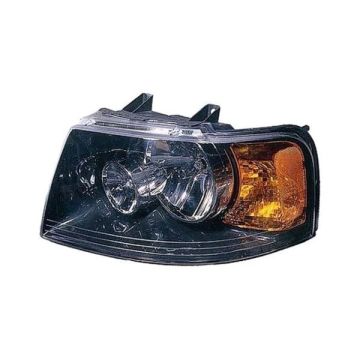 Headlight Assembly Composite Left w/Black Bezel for Ford Expedition 2003-2006