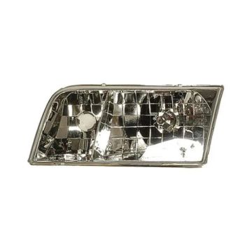 Headlight Assembly Composite Left Replacement Lens Design w/o Bulbs or Sockets for Ford Crown Victoria 1998-2011