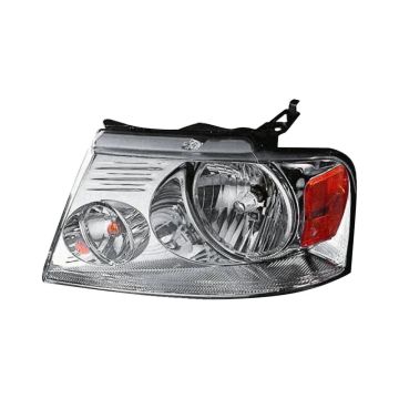 Headlight Assembly Composite Left w/Chrome Trim for Ford F-150 Lincoln Mark LT
