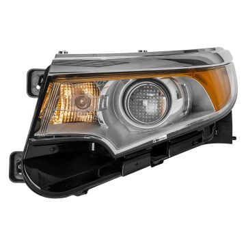Headlight Assembly Composite Left Halogen for Ford Edge Limited SE SEL 2011-2014