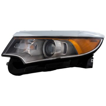 Headlight Assembly Composite Left Halogen for Ford Edge Sport 2011-2014
