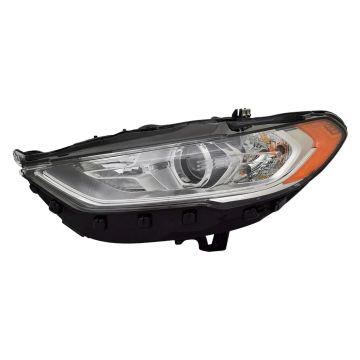 Headlight Assembly Composite Left Halogen w/o Signature Lighting for Ford Fusion 2017-2020