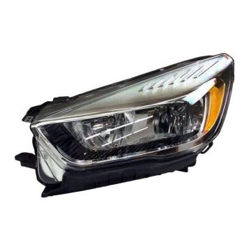Headlight Assembly Composite Left Halogen w/o Signature Lamps CAPA for Ford Escape 2017-2019