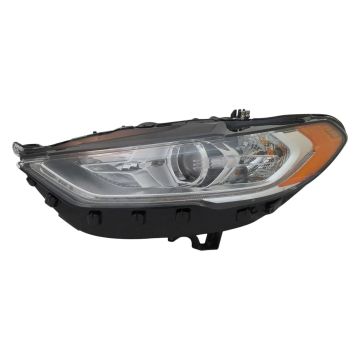 Headlight Assembly Composite Left Halogen w/Signature Lighting CAPA for Ford Fusion 2017-2020