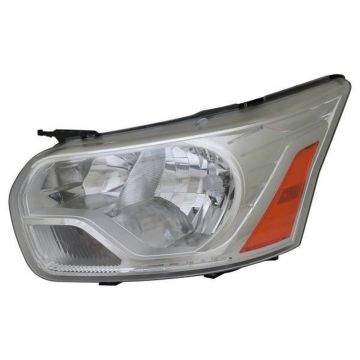 Headlight Assembly Composite Left From 9-2-15 w/Chrome Trim for Ford Transit-150 Transit-250 Transit-350 Transit-350 HD