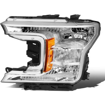 Headlight Assembly Composite Left Halogen w/o Sport Appearance Pkg w/o Black Appearance Pkg CAPA for Ford F-150 XL XLT 2018-2020