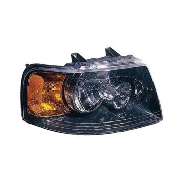 Headlight Assembly Composite Right w/Black Bezel for Ford Expedition 2003-2006