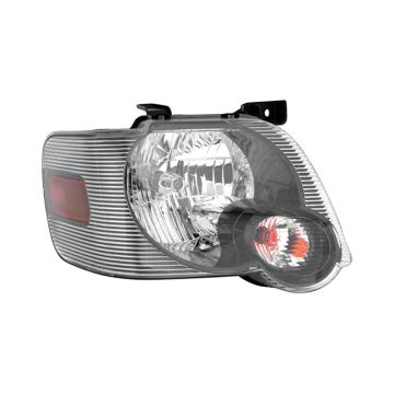 Headlight Assembly Composite Right w/Smoke Lens for Ford Explorer 2006-2010
