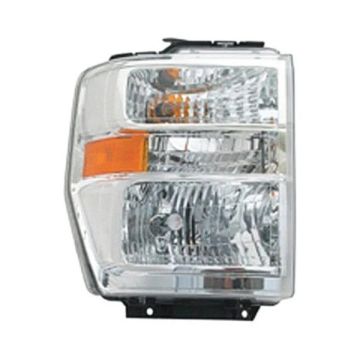 Headlight Assembly Composite Right Aero Style for Ford E-150 E-250 E-350 Super Duty E-450 Super Duty F-650 F-750