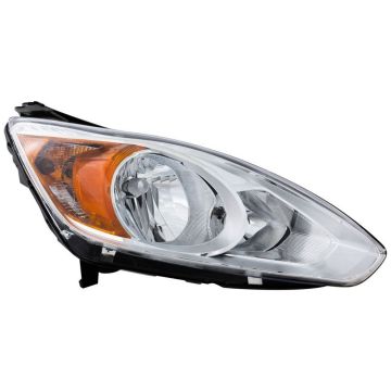 Headlight Assembly Composite Right Chrome Bezel for Ford C-Max 2013-2016
